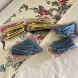 Five package of new Manama professional concave perm rods 3 blue and 2 yellow 12 rods on each one $5 each 
