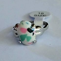 UNIQUE MODERN POLISHED CABECHON NEW SIZE 8 STAINLESS STEEL FOREVER WEAR  RING