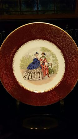 Nine Imperial Dinner Plates by Salem China Co