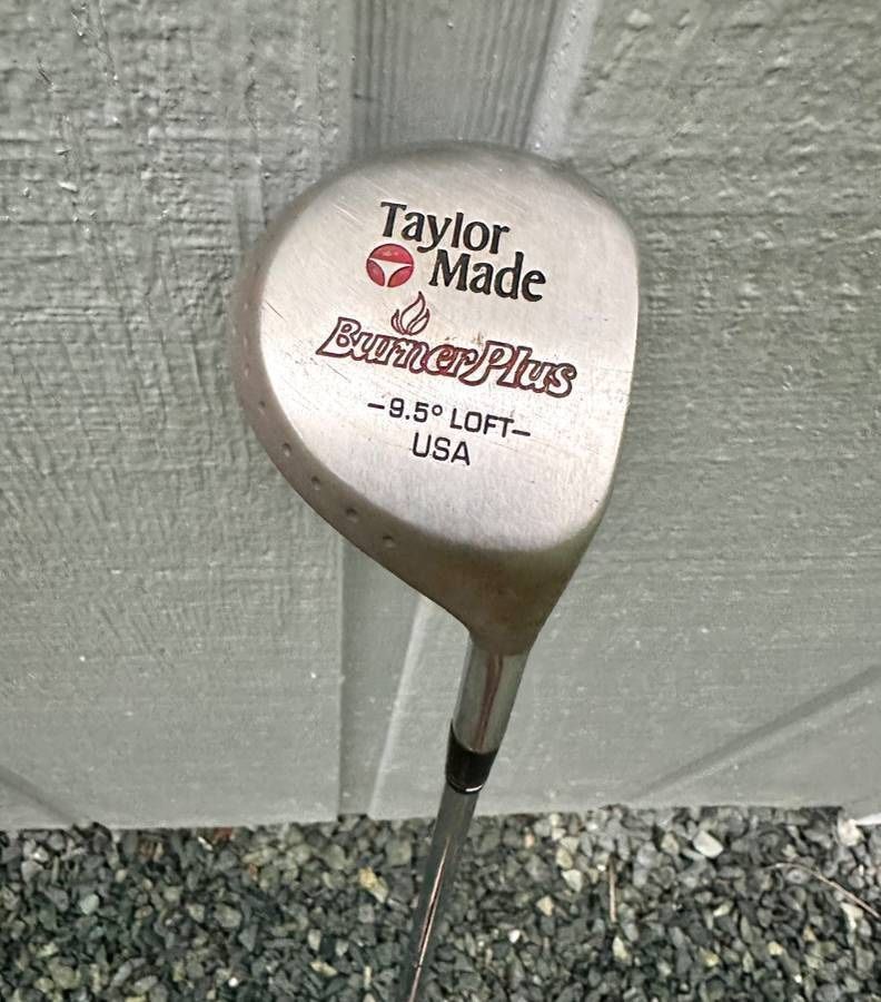 TaylorMade Burner Plus 9.5 Loft Driver Steel Shaft Stiff Flex Right Handed