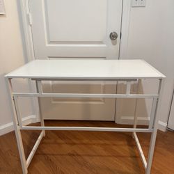 white desk