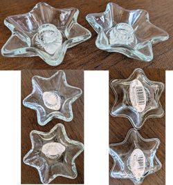 star shape crystal candle votive taper holders