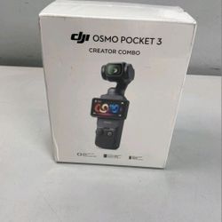 DJI Osmo Pocket 3 Creator Combo 3-Axis Stabilized 4K Handheld Camera- Black