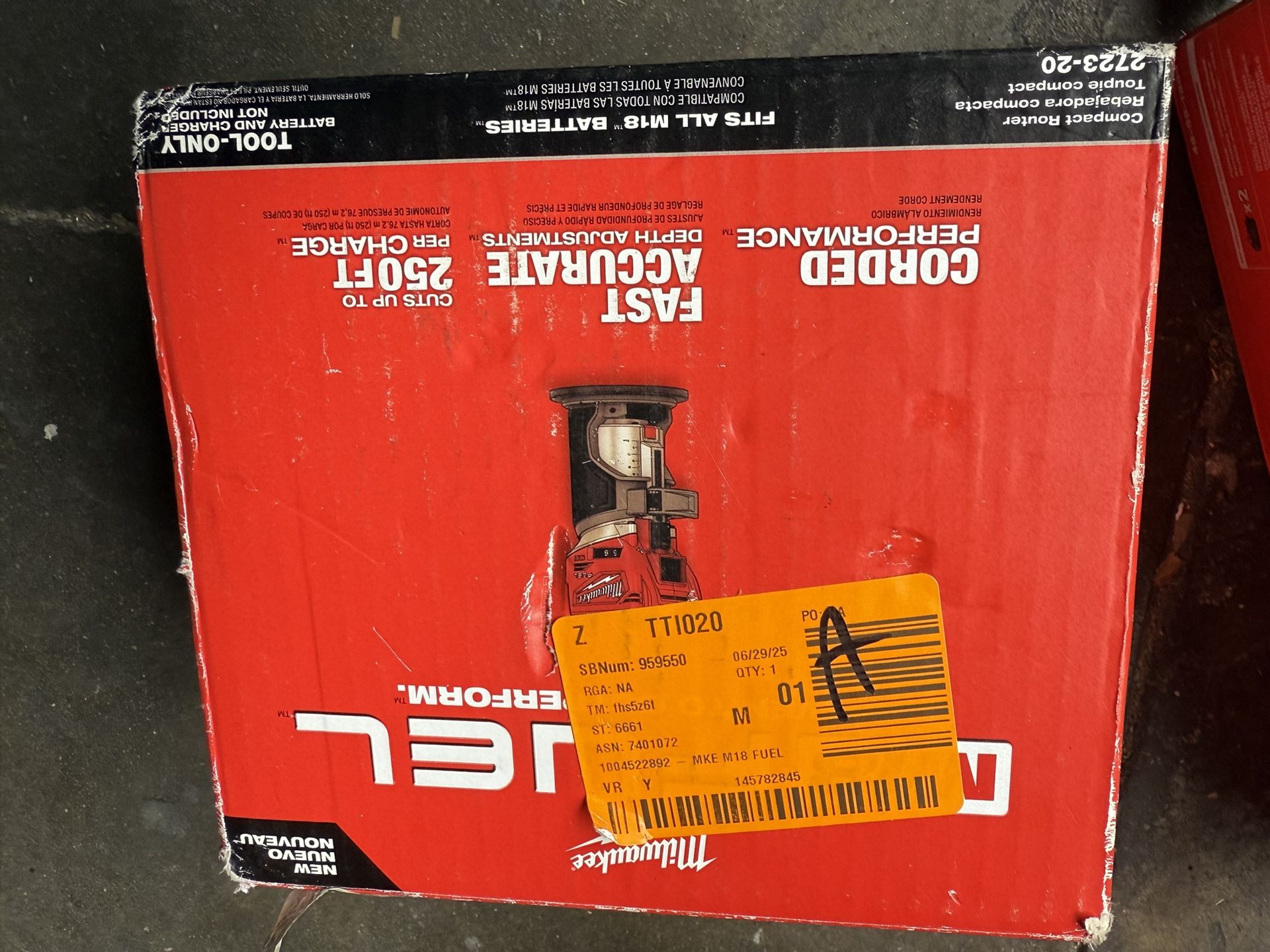 Milwaukee Cordless Router (tool Only)