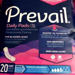 Prevail Daily Incontinence Pads $2 Package