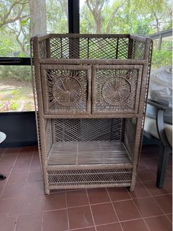Rattan cabinet