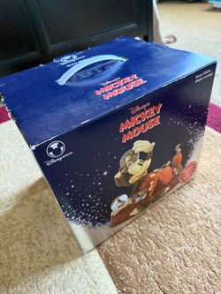 Vintage Mickey's Nightmare 1932 Musical Snow Globe Plays Mickey Mouse March
