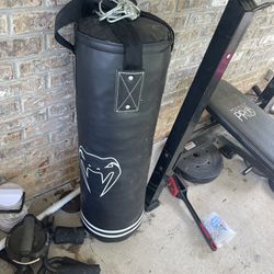 Venom Punching Bag With Gloves