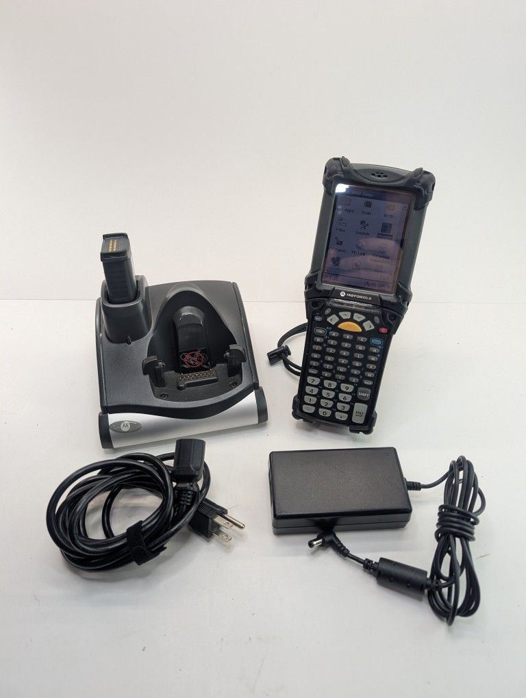 Motorola MC9000 Series Mobile Computer Barcode Scanner w/ Extra Battery Charger