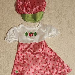 Girls Strawberry Shortcake Costume Small