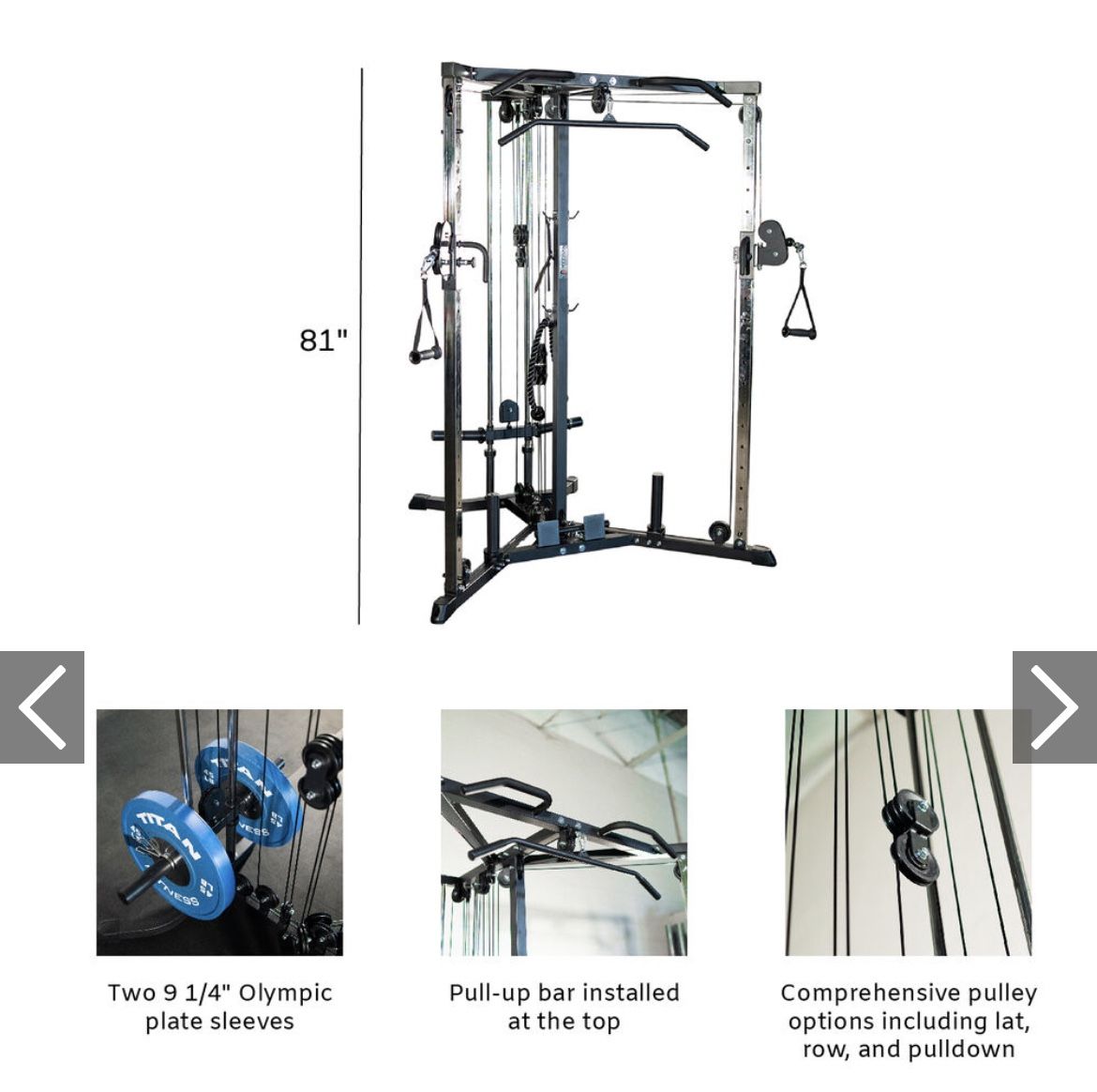 Home Gym Cable Crossover