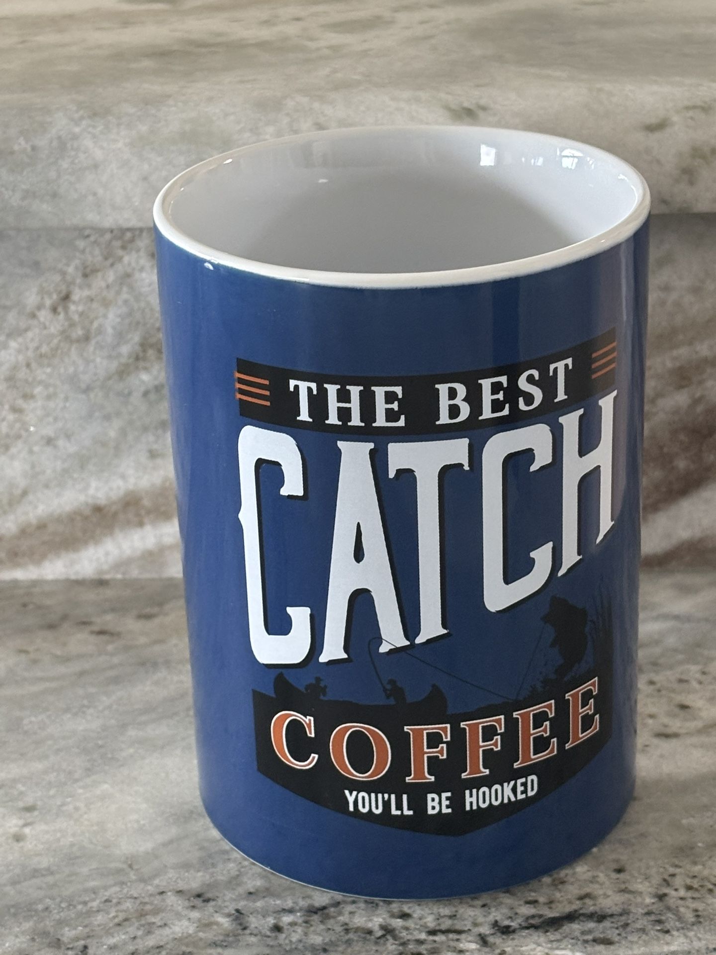 Red Shed Decorative Ceramic Canister- “The Best Catch Coffee You’ll Be Hooked”