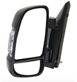 Replacement Driver Left Side Power Door Mirror with Single Light fit Ram Promaster 1500, 2500, 3500