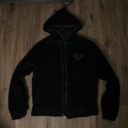 True Religion Horseshoe Hooded Vintage Corduroy Jacket Mens Size SMALL