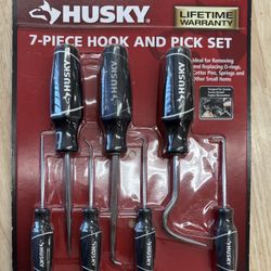 Husky 7-piece Hook And Pick Set (new)
