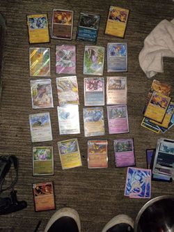 21 Pokemon cards all must sell as a pack