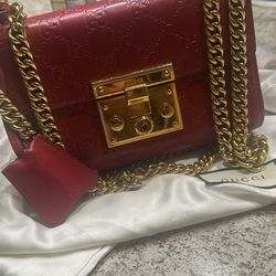 Red gold Gucci Authentic Chain Bag
