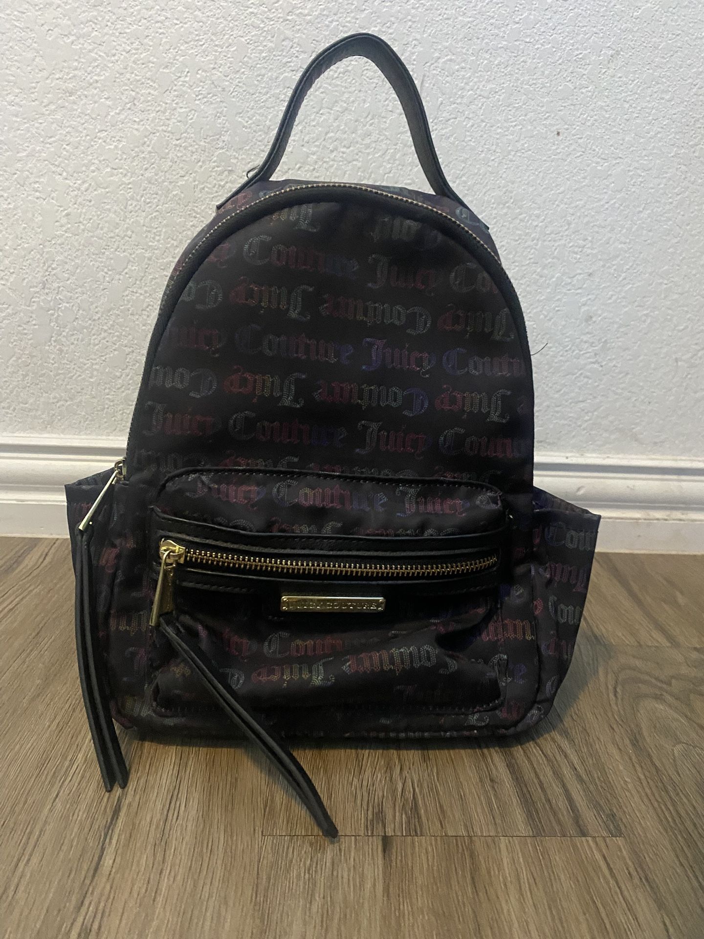 Juicy Couture Black And Rainbow backpack
