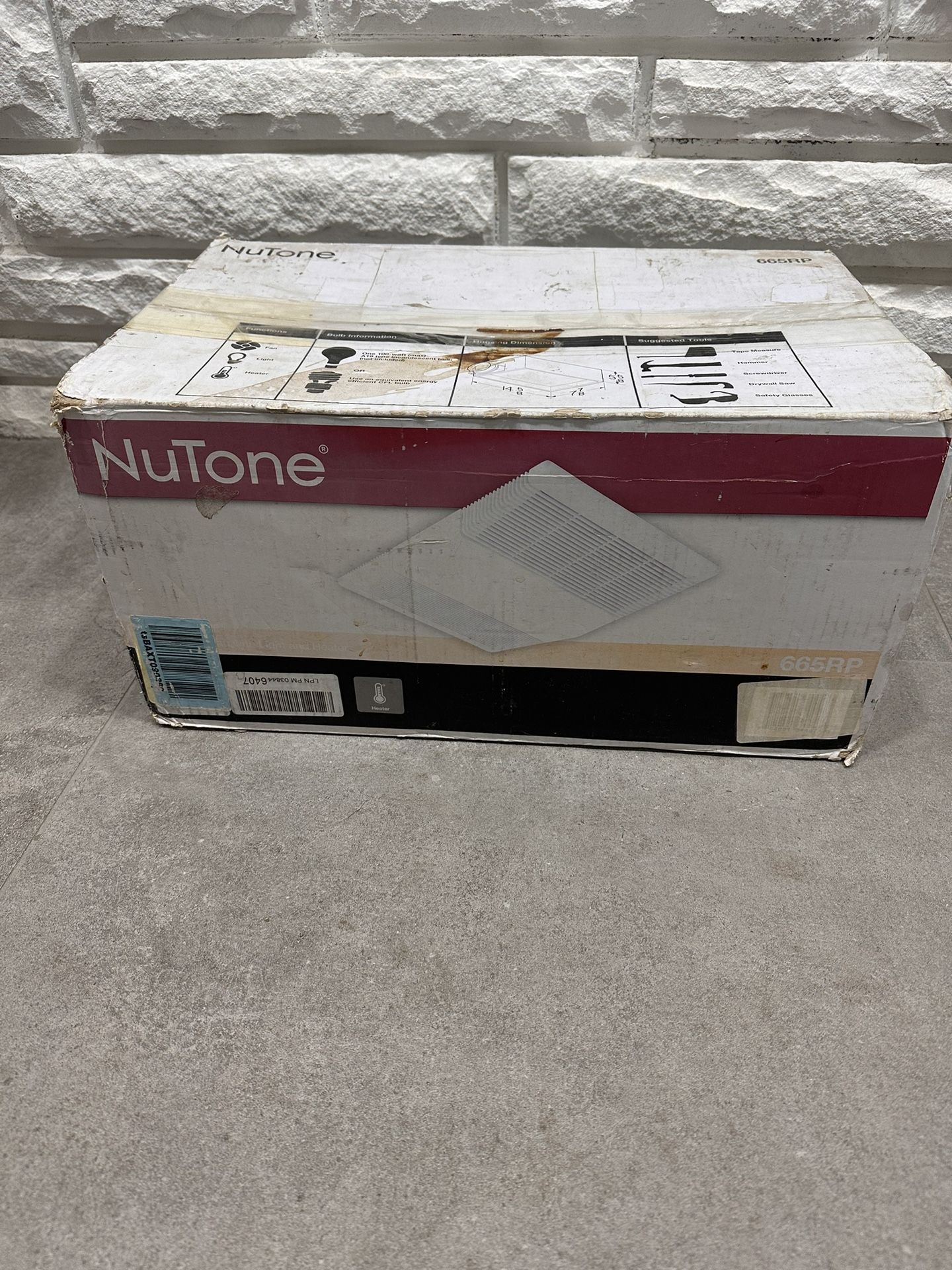 Nutone 665RP 70 CFM Ceiling Exhaust Fan With Light Heater 4.0 SONES NIB for  Sale in Las Vegas, NV - OfferUp