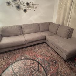 9 X 7 Sectional Couch Grey 