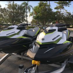 2, 2017 Seadoo GTI 130 waverunners
