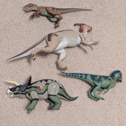 Lot Of 4 Vintage Jurassic Park Toys 