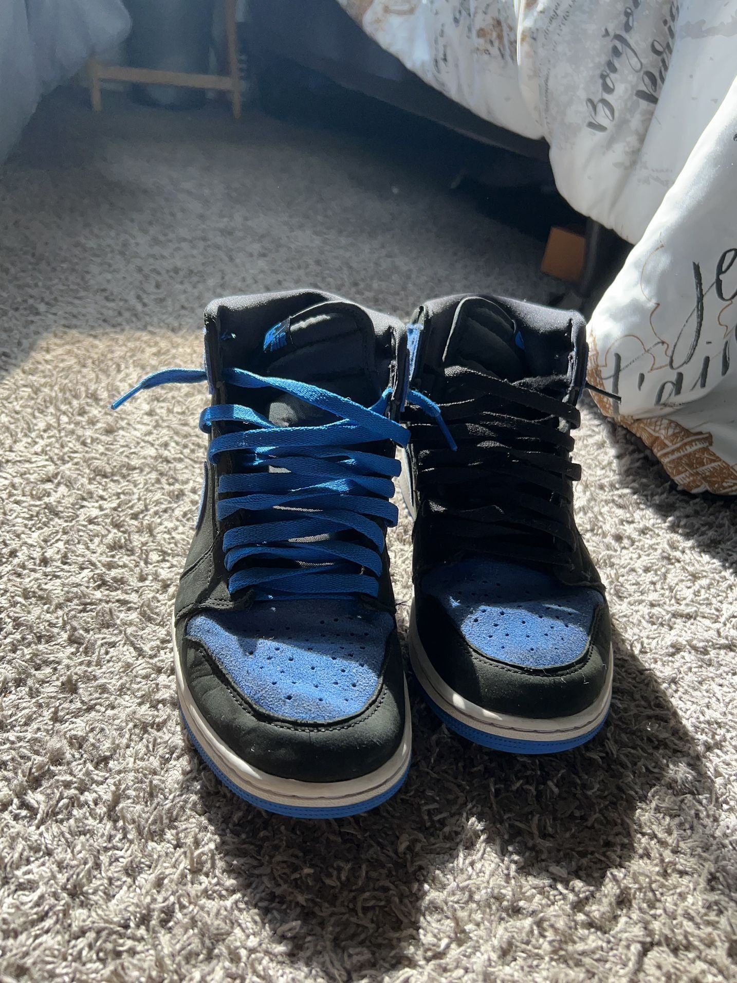 jordan 1 blue/black