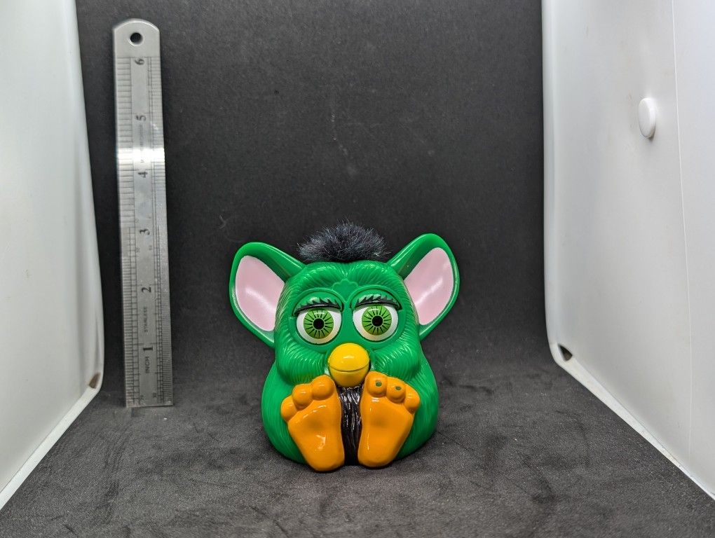 Green Furby 1998 McDonald's Happy Meal Toy #7