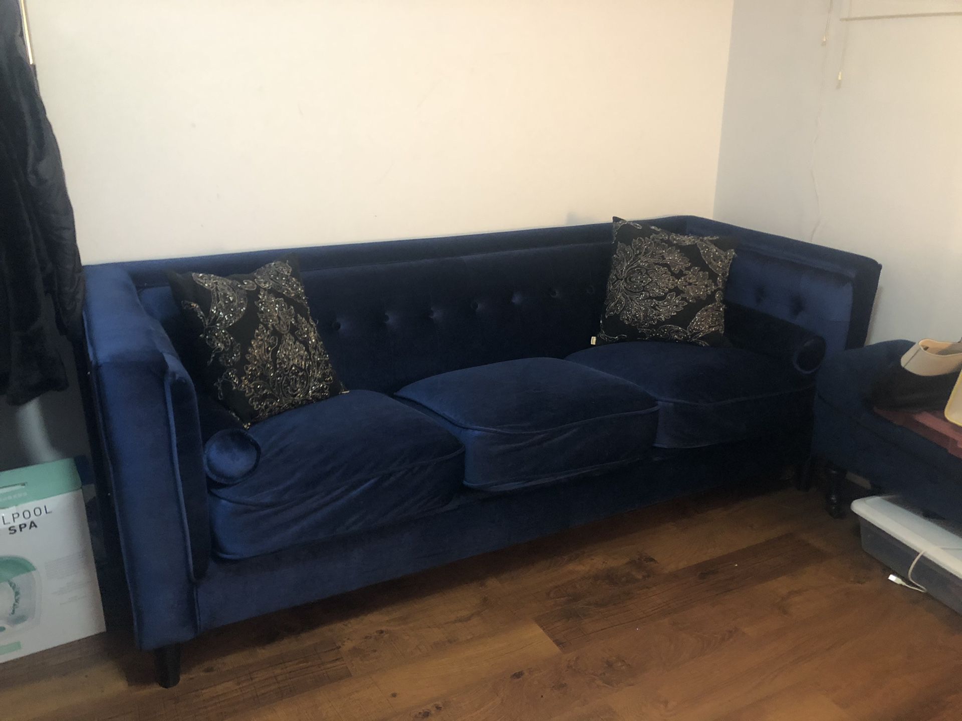 Blue couch