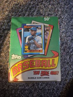 Topps 1990 Bubble Gum Packs unused box of 36 OBO!!
