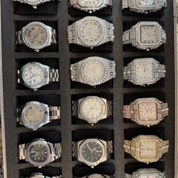 Moissanite Special Silver Watch 