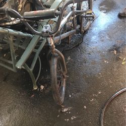 Haro X18 Bike Missing Seat And Has Flat Tire