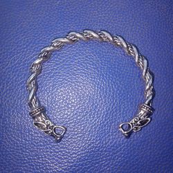 2 Headed Dragon Cuff Bracelet