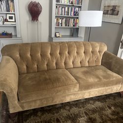 Brown Tufted Sofa
