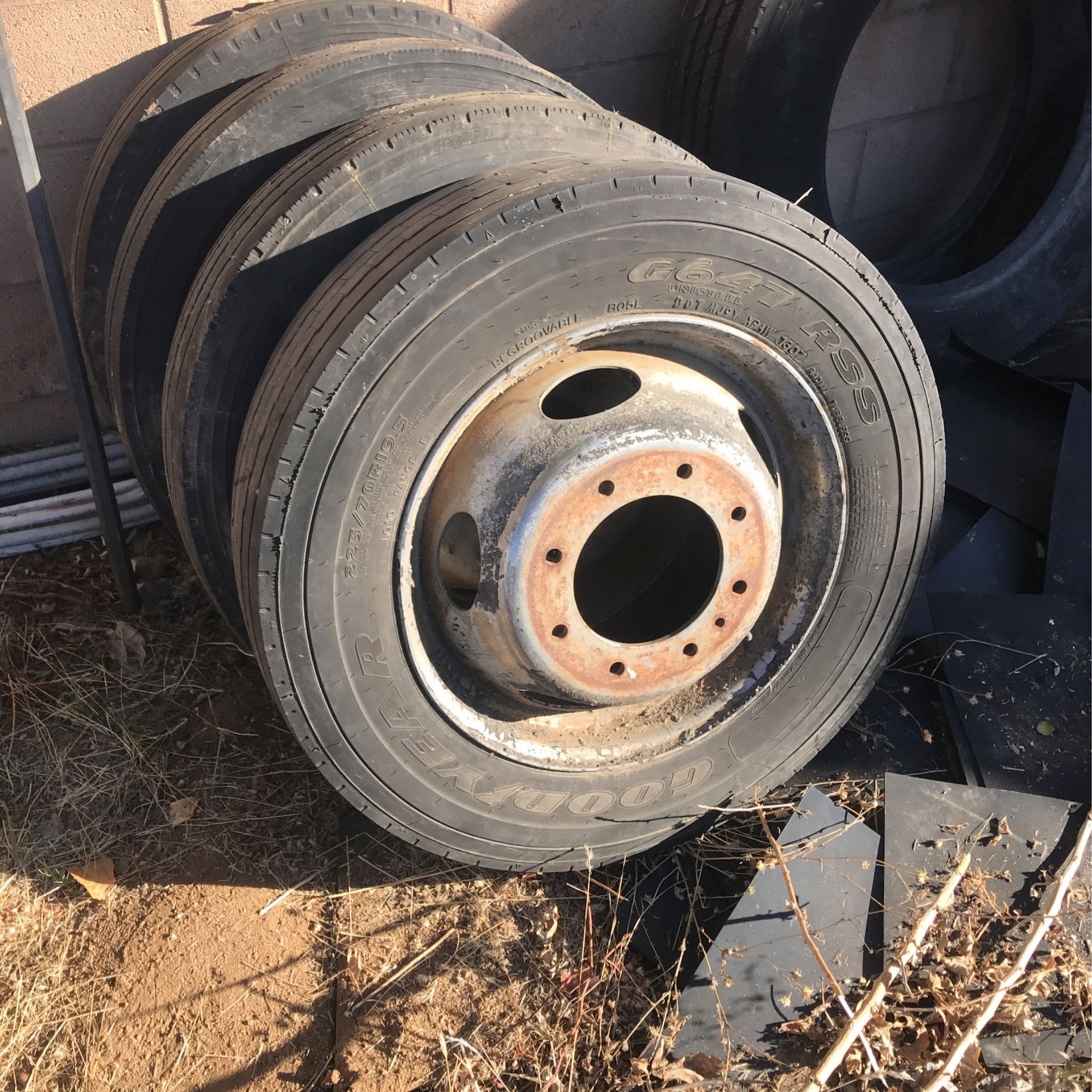 Dually Wheels 19.5 8x225 Bolt Pattern F450 F550 for Sale in Riverside