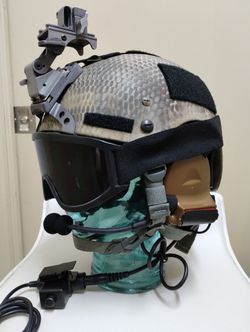 Military SOAH CVC Ballistic High Cut Helmet With Accessories