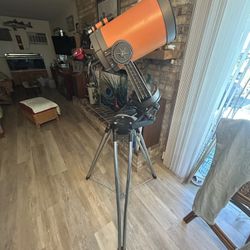 Vintage Celestron Orange Tube C-8