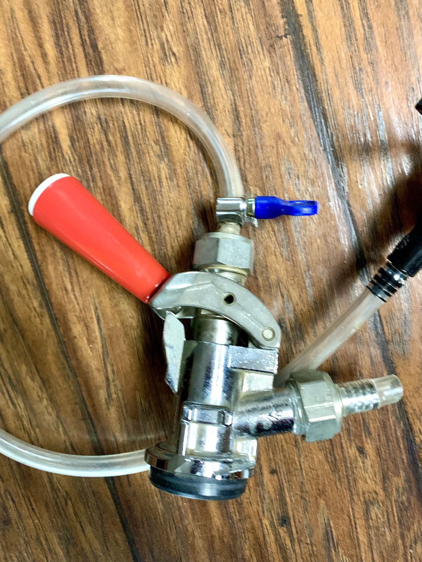 ‘Keg Tap System NADS Coupler Valve Red Handle
