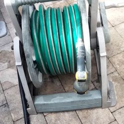 Ames Hose Reel With 85ft Hose & Nozzle No Leaks 👍 Garden Pool Deck Car Wash Pressure Cleaner Boat Sprinkler Yard Lawn Irrigation 