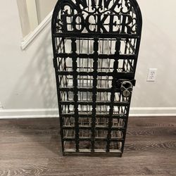 1960’s Vintage Iron Wine Locker in Great Condition 12d x 17w x 44h