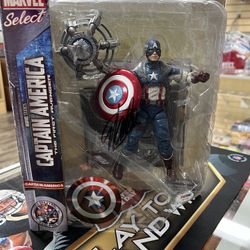PSA/DNA Authentic Stan Lee Autograph Marvel Captain America Action Figure