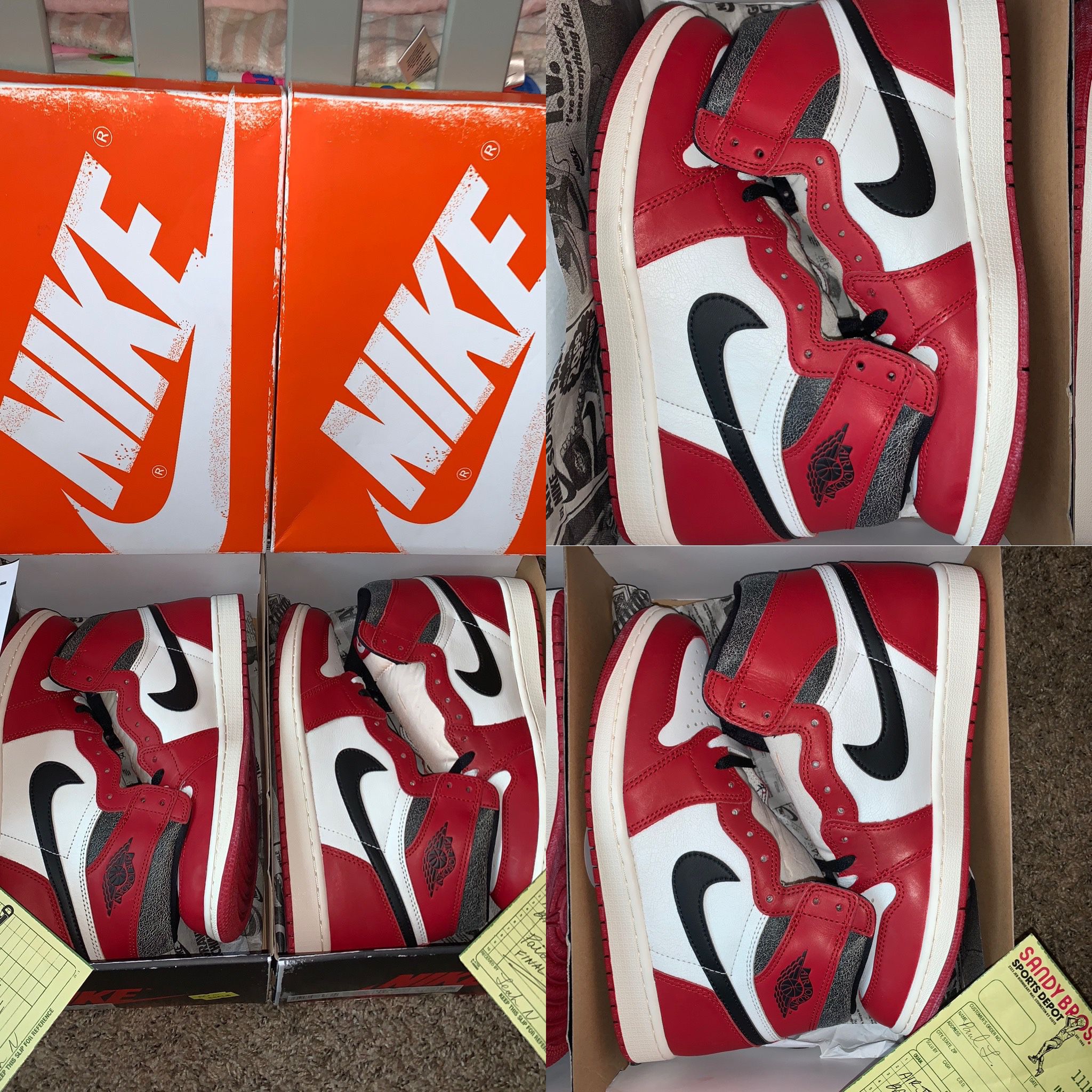 Nike Air Jordan Retro 1 Lost & Founds (Size 10 & 10.5)