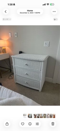 Wicker dresser