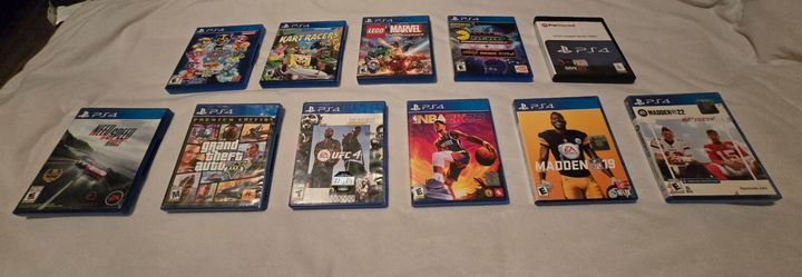Ps4 games. Like new.