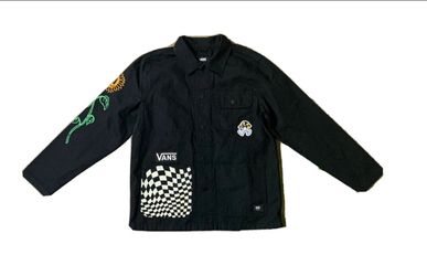 Vans Black Chore Coat Jacket with Graphics