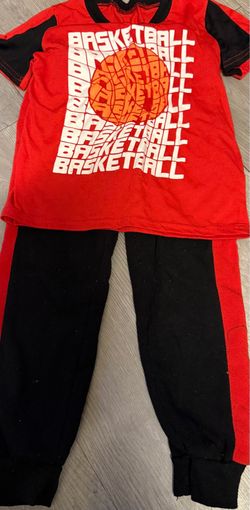 Kids Basketball T-shirt and Pants Set Size 7