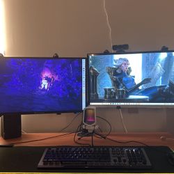 Dual Monitor Setup For Sale 