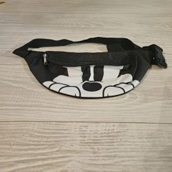 Disney Mickey Mouse Black White Adjustable Strap Fanny Pack