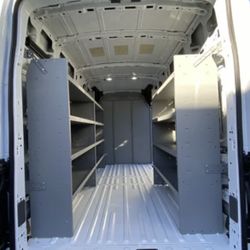 Cargo Van Highroof Or Medium Roof Shelving.