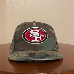 Camo 49ers SnapBack Hat